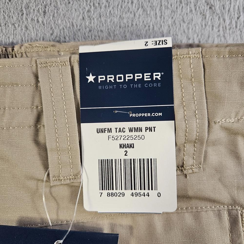 NEW Propper Tactical Uniform Pants Women Khaki Size 2‎ Unhemmed